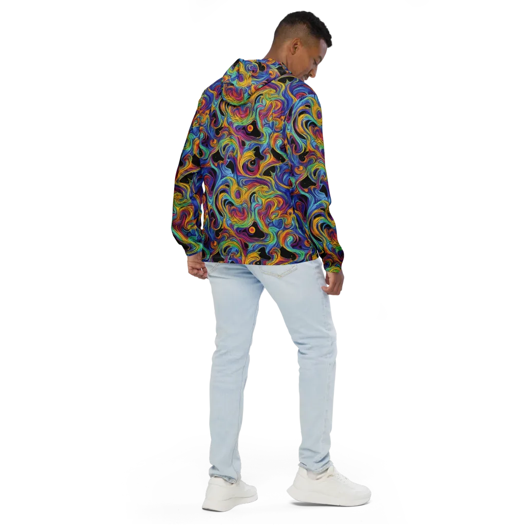 Aurora Ink on Men's Windbreaker — Back