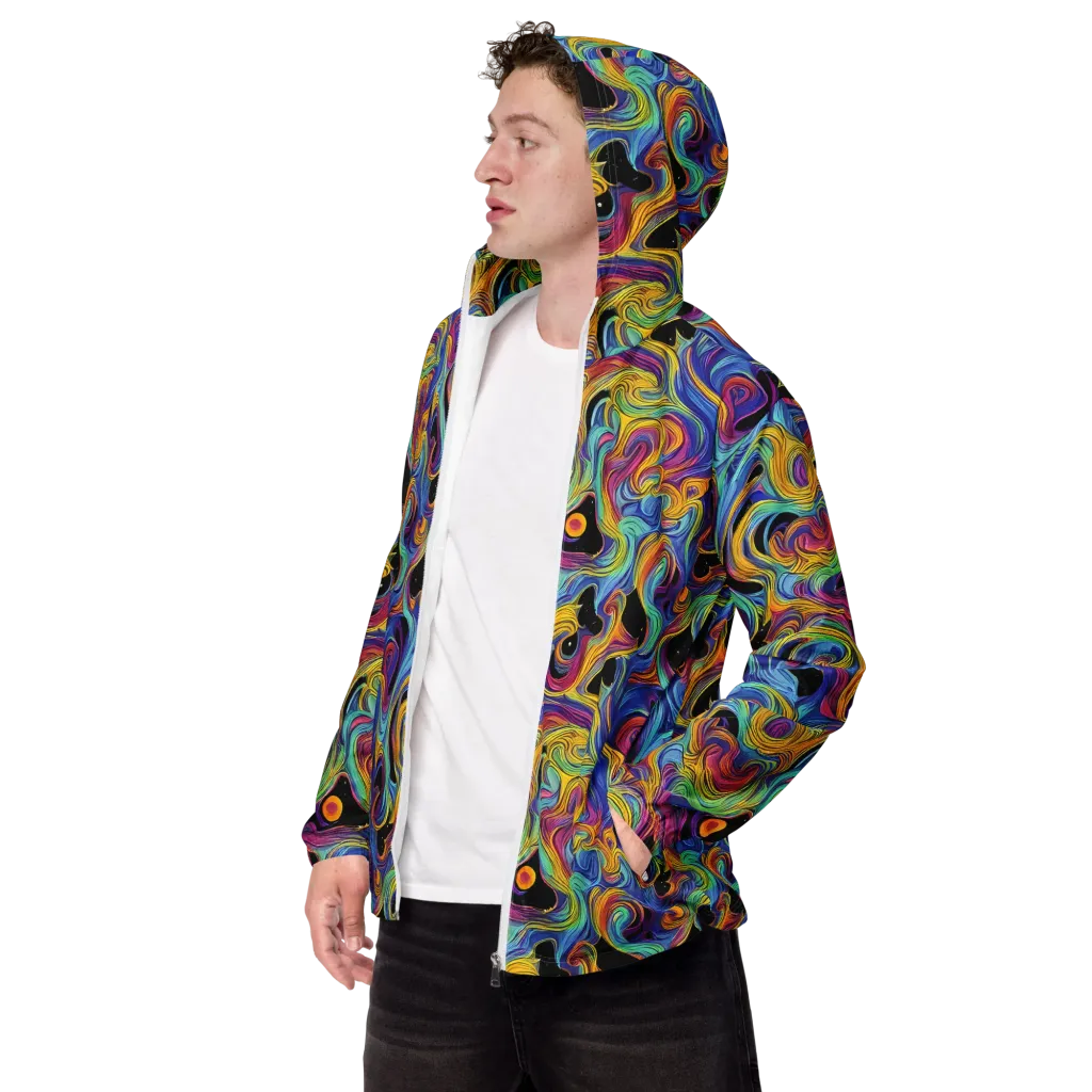 Aurora Ink on Men's Windbreaker — Left Front