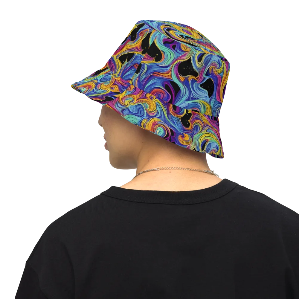 Aurora Ink on Reversible Bucket Hat — Back Inside
