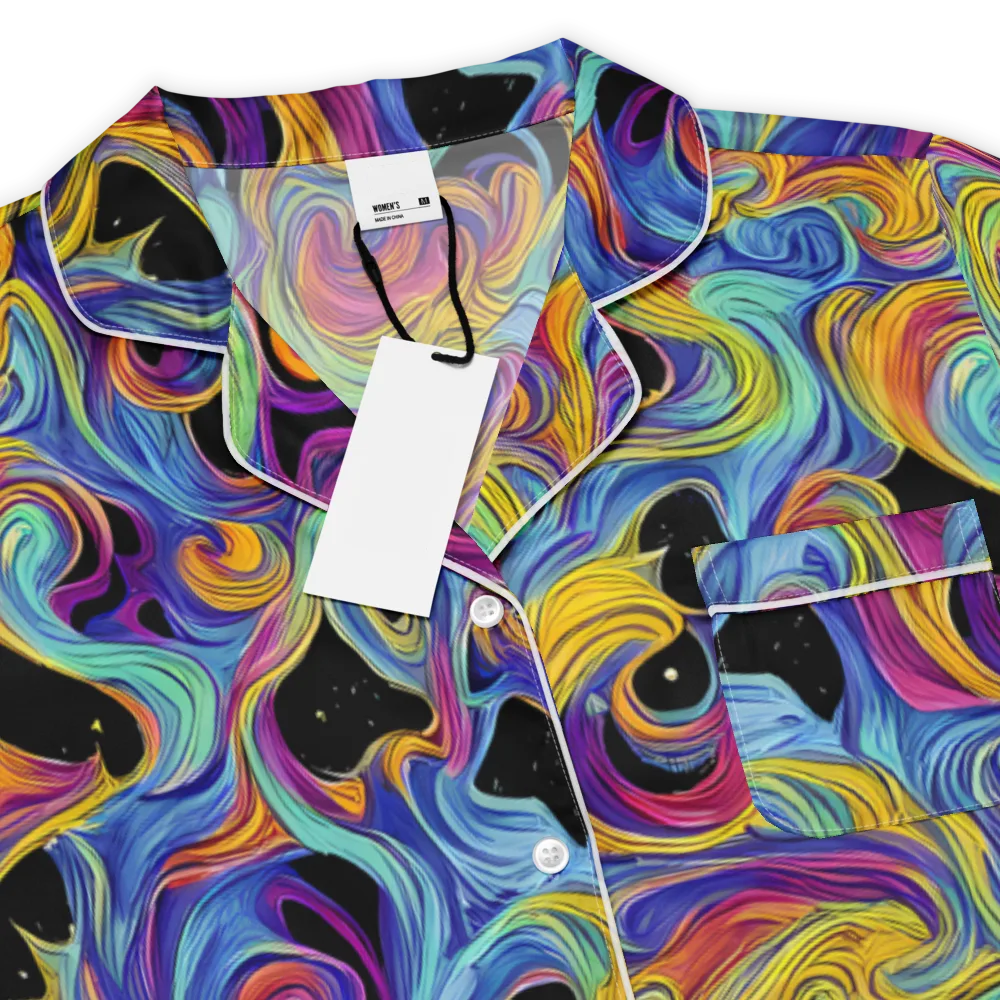 Aurora Ink on Women's Short Sleeve Pajama Top — Product details