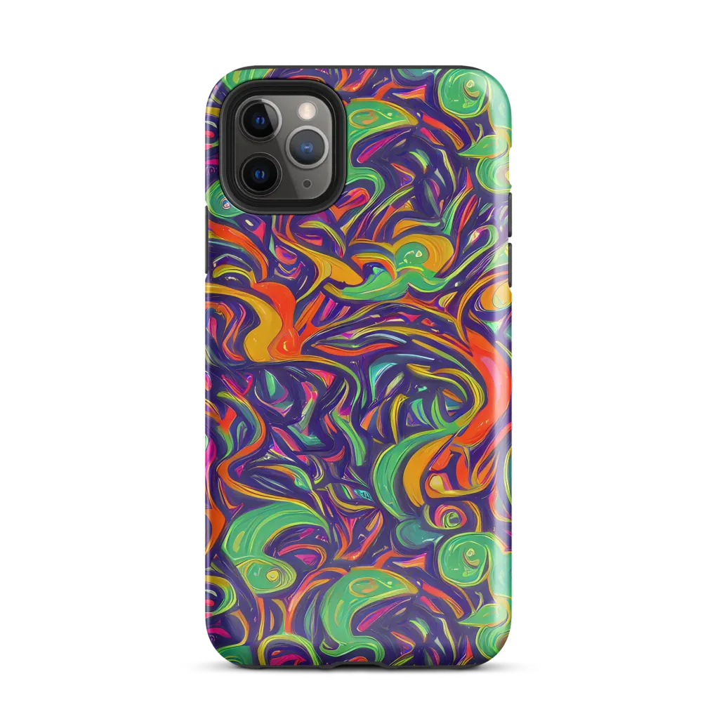 Psychedelic Ribbons on Tough Case for iPhone® — Front