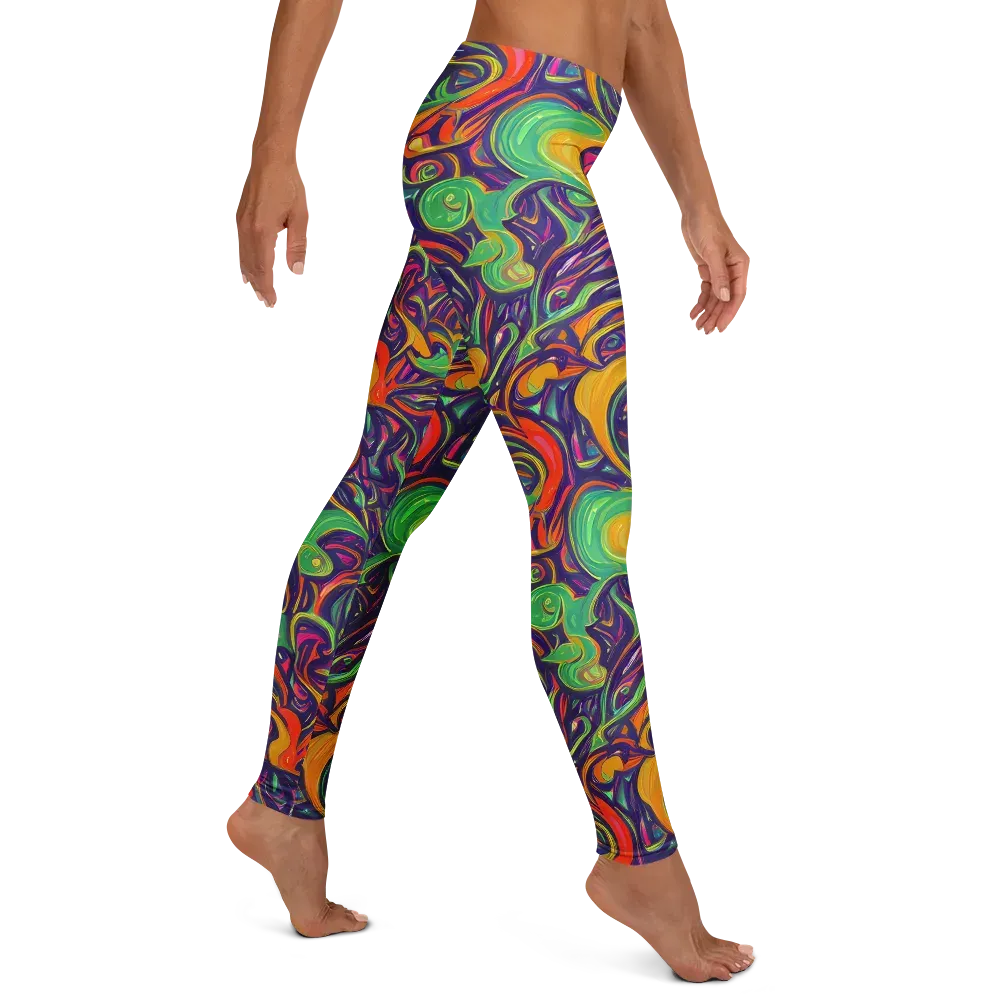 Psychedelic Ribbons on Leggings — Right