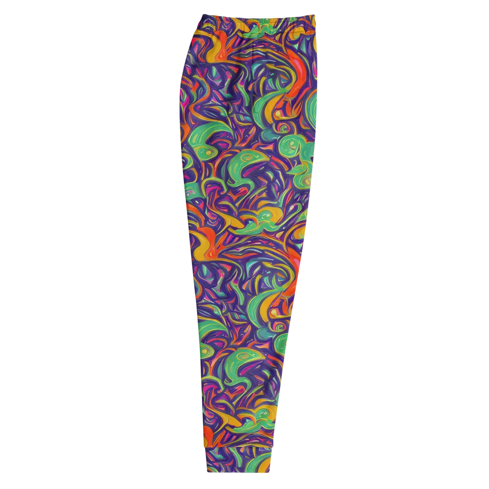 Psychedelic Ribbons on Men's Joggers — Right