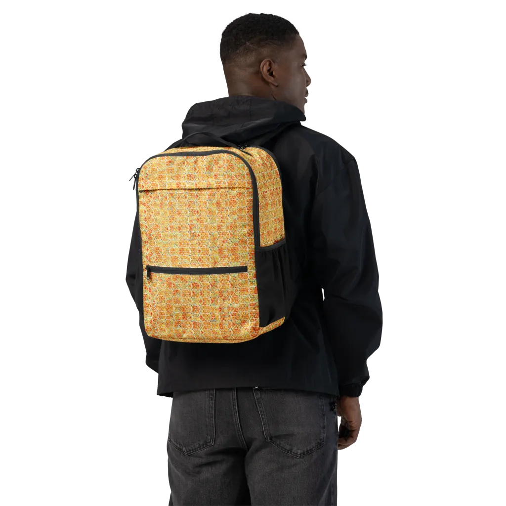 Citrus Mosaic on Utility Backpack — Back