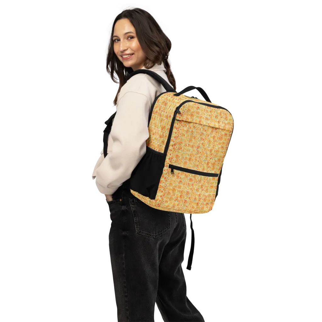 Citrus Mosaic on Utility Backpack — Back