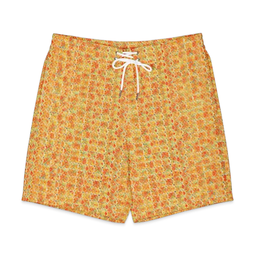 Citrus Mosaic on a Men's Board Shorts