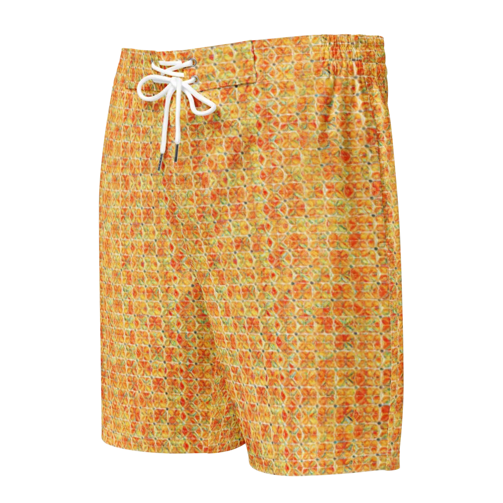 Citrus Mosaic on Men's Board Shorts — Front