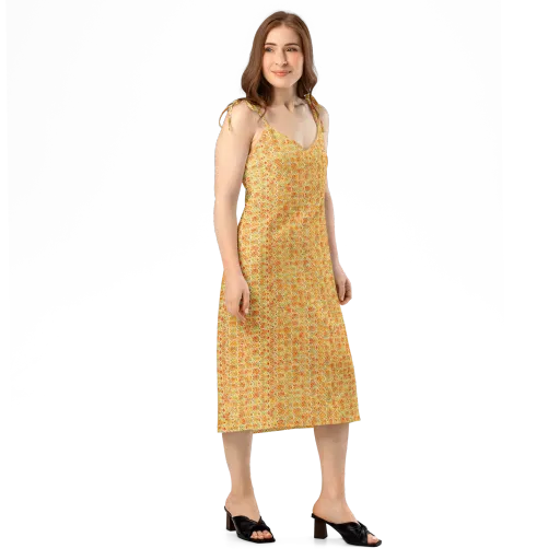 Citrus Mosaic on a Slip Dress