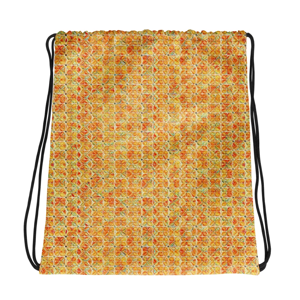 Citrus Mosaic on Drawstring Bag — Photo