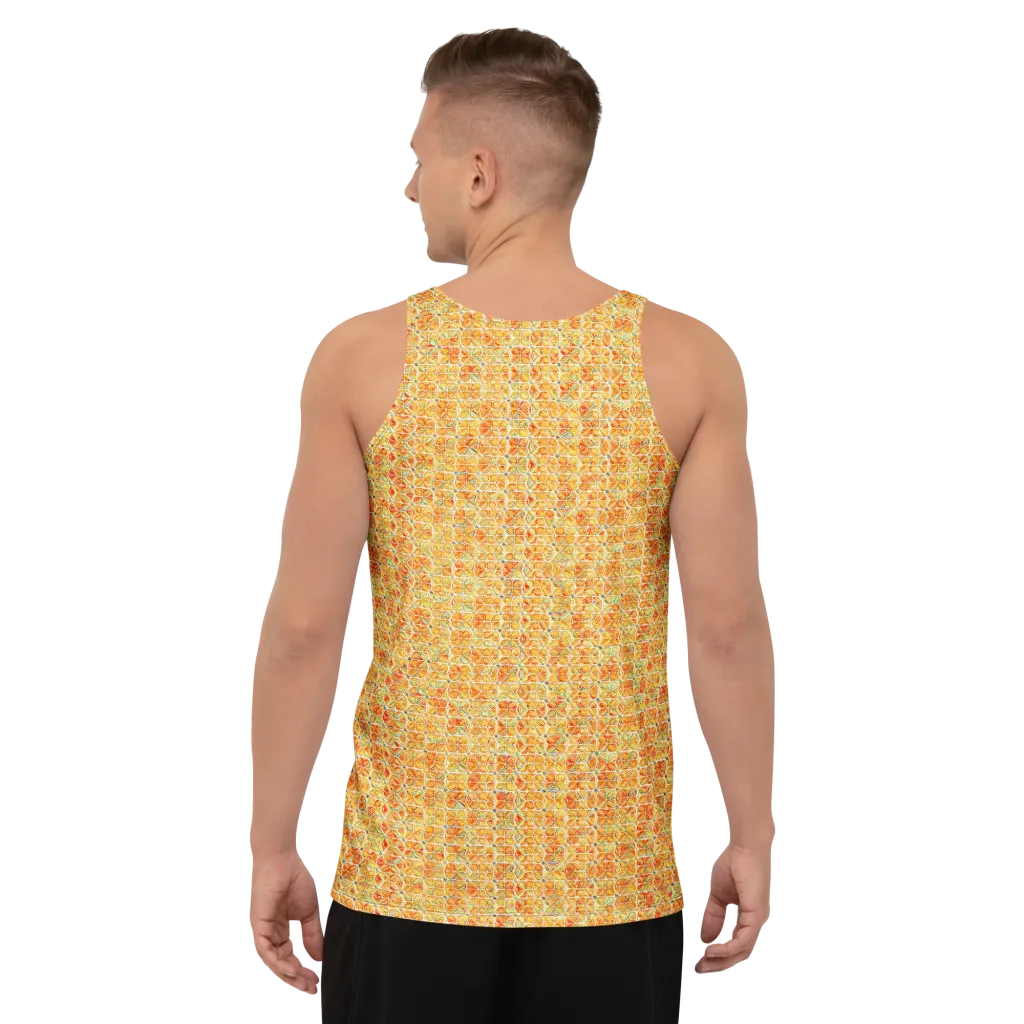 Citrus Mosaic on Men's Tank Top — Back