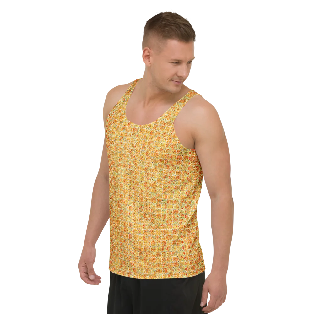 Citrus Mosaic on Men's Tank Top — Left Front