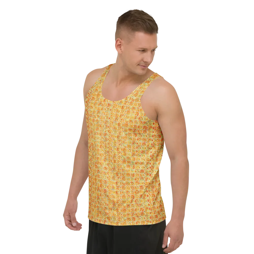 Citrus Mosaic on Men's Tank Top — Left Front