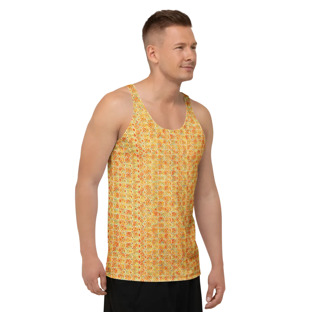 Citrus Mosaic on Men's Tank Top — Right Front