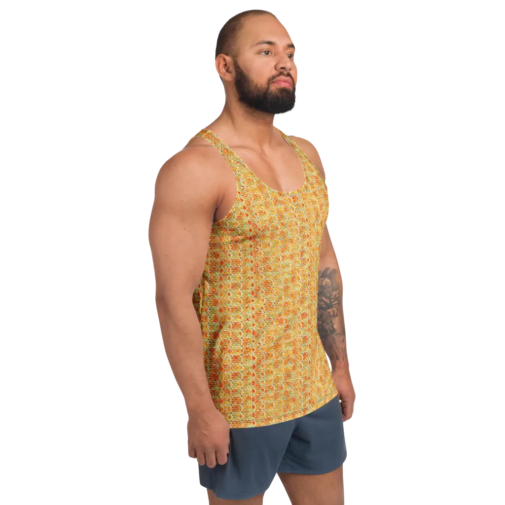 Citrus Mosaic on Men's Tank Top — Right Front