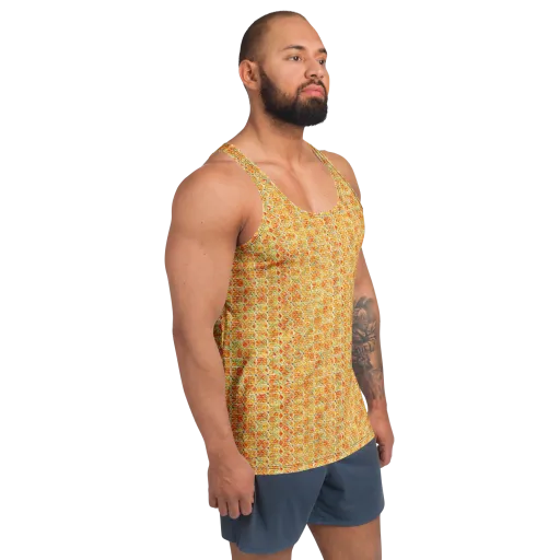 Citrus Mosaic on a Men's Tank Top