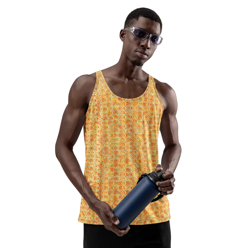 Citrus Mosaic on Men's Tank Top — Front
