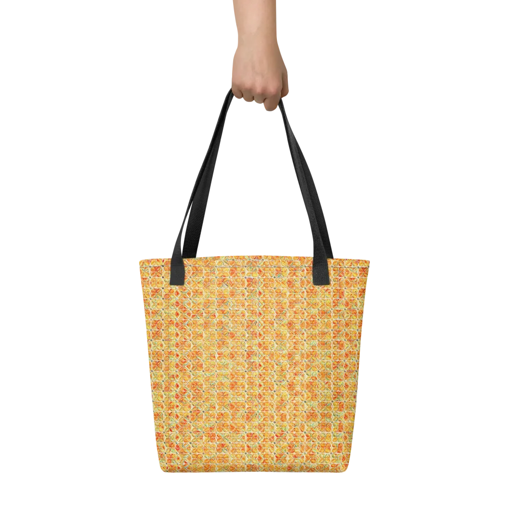 Citrus Mosaic on Tote Bag — Front