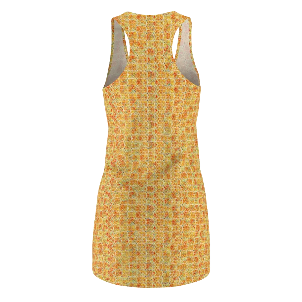 Citrus Mosaic on Racerback Dress — Back