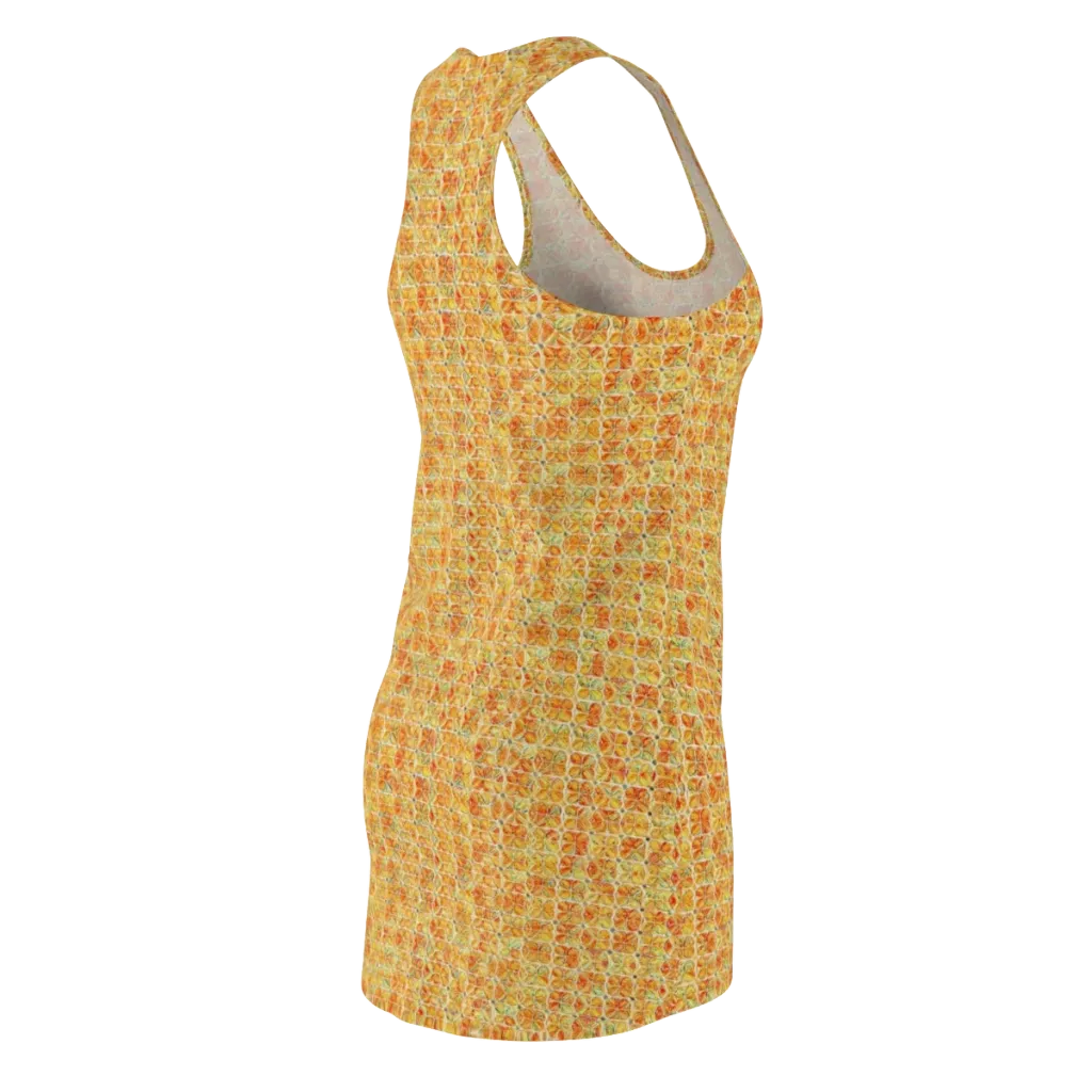 Citrus Mosaic on Racerback Dress — Back Side