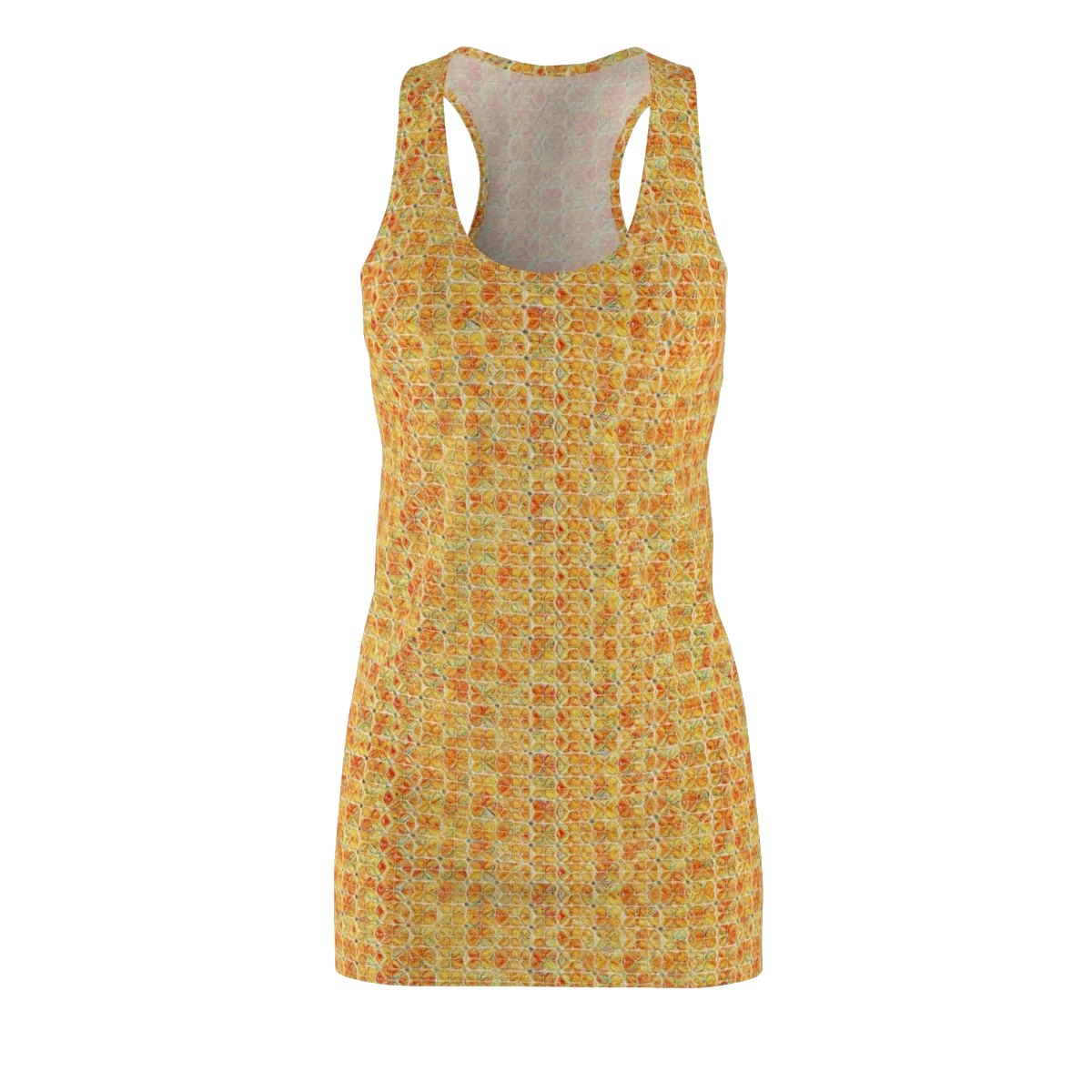 Citrus Mosaic on Racerback Dress — Front