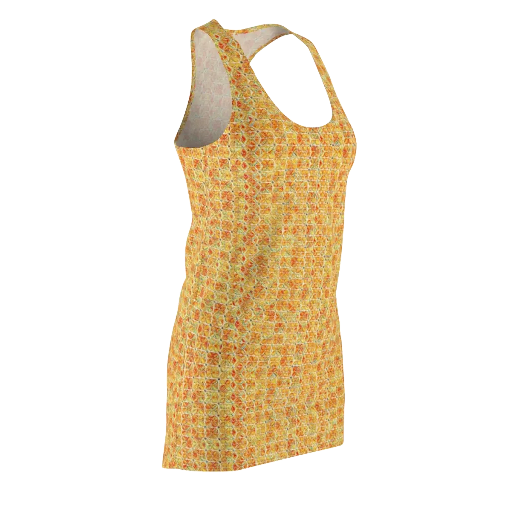 Citrus Mosaic on Racerback Dress — Front Side