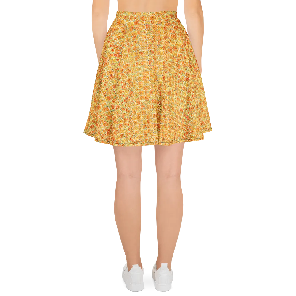 Citrus Mosaic on Skater Skirt — Back