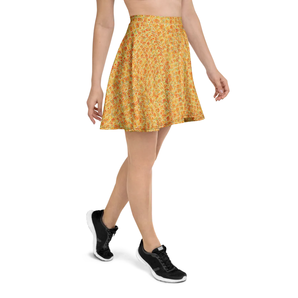 Citrus Mosaic on Skater Skirt — Right