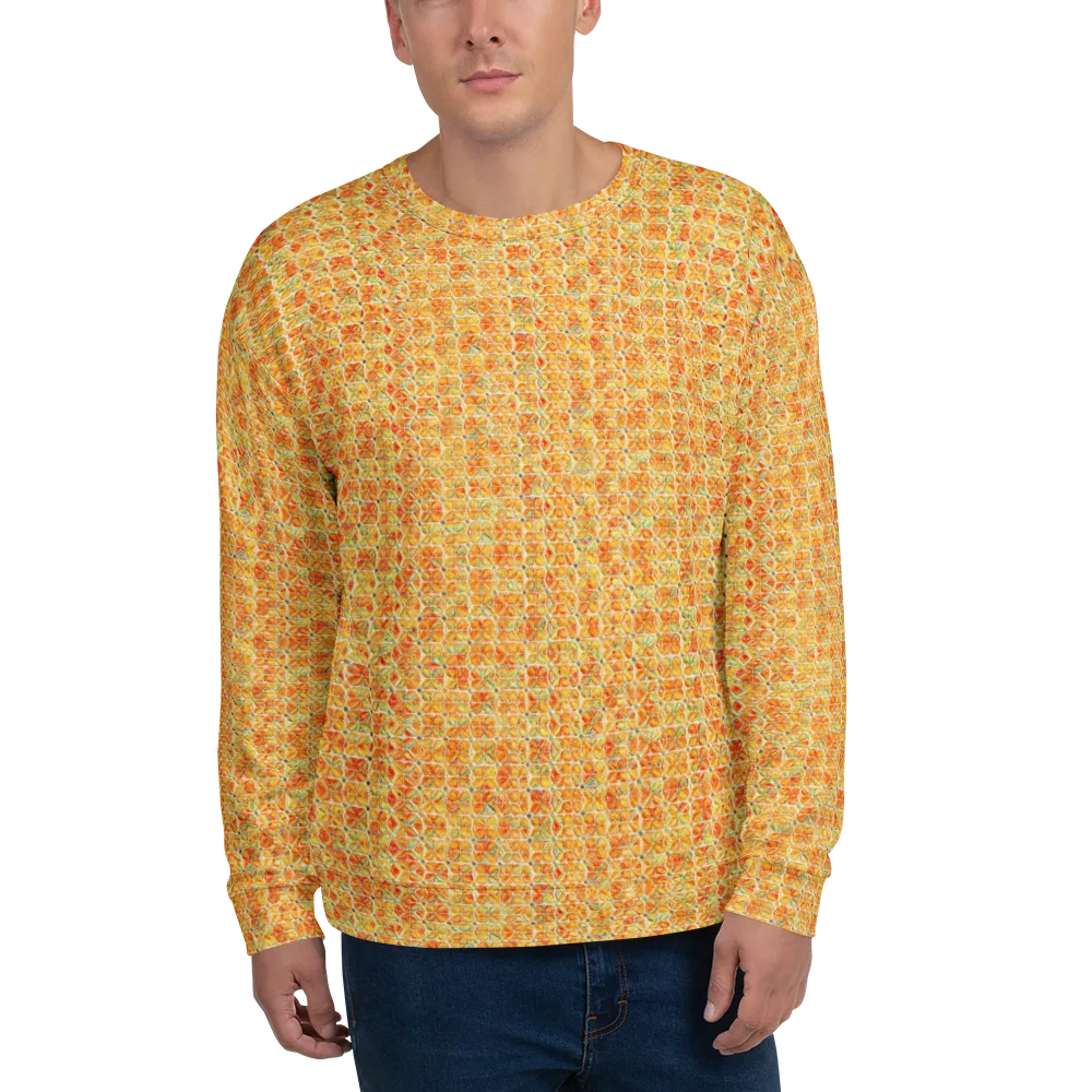 Citrus Mosaic on Sweatshirt — Front