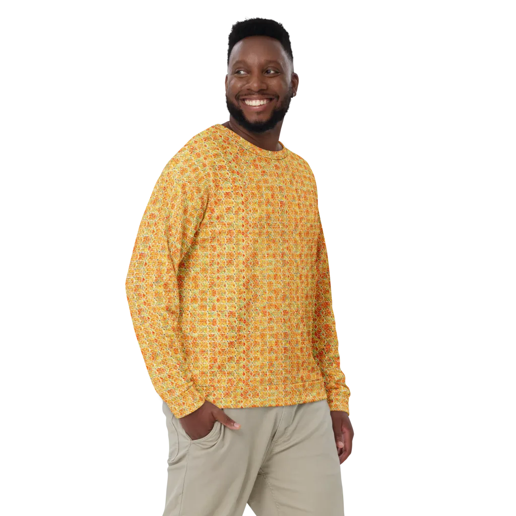 Citrus Mosaic on Sweatshirt — Front