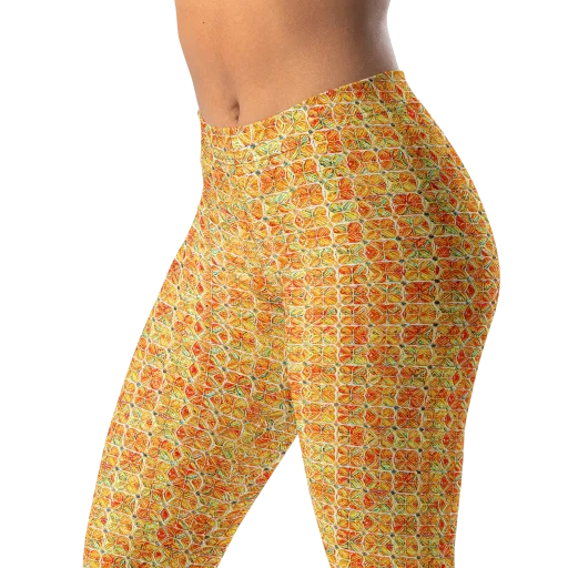 Citrus Mosaic on a Leggings