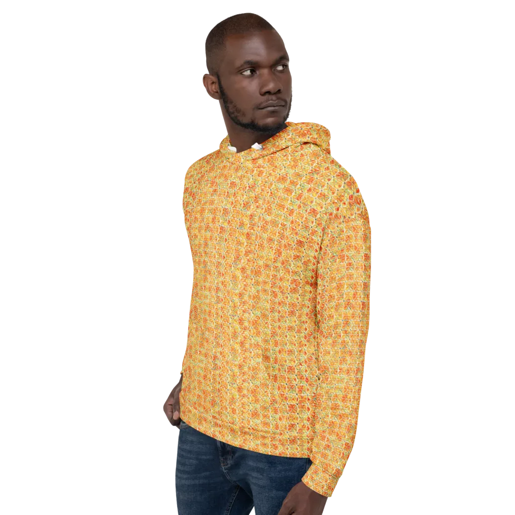 Citrus Mosaic on Hoodie — Left