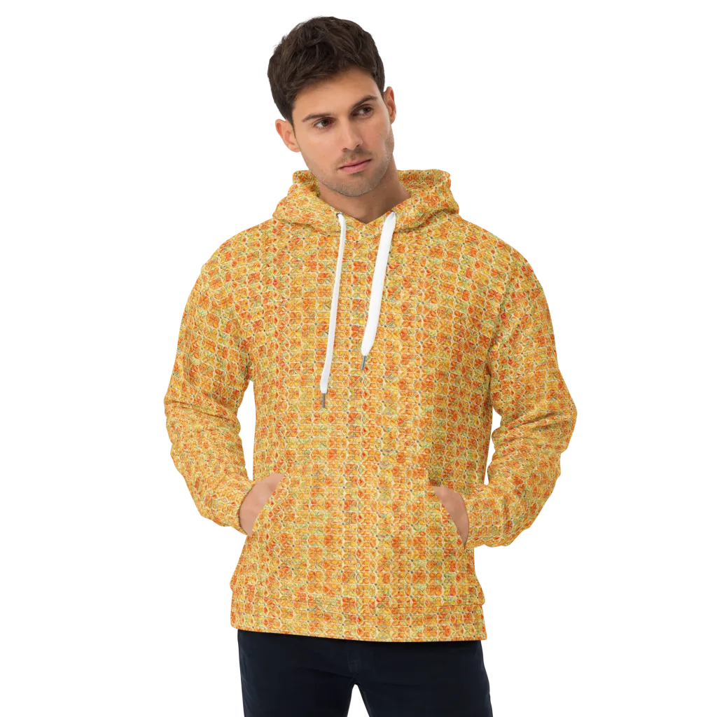 Citrus Mosaic on Hoodie — Front