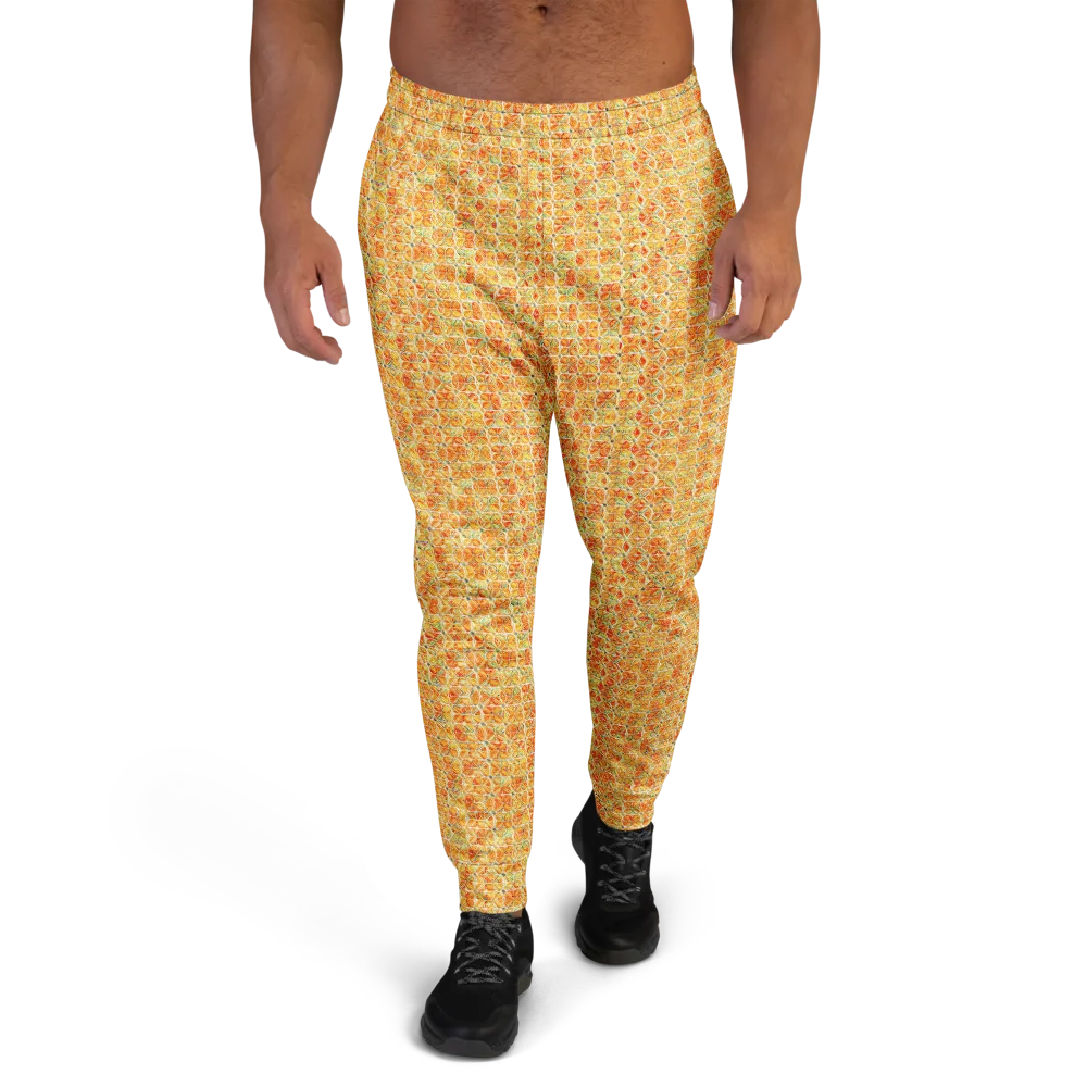Citrus Mosaic on Men's Joggers — Front