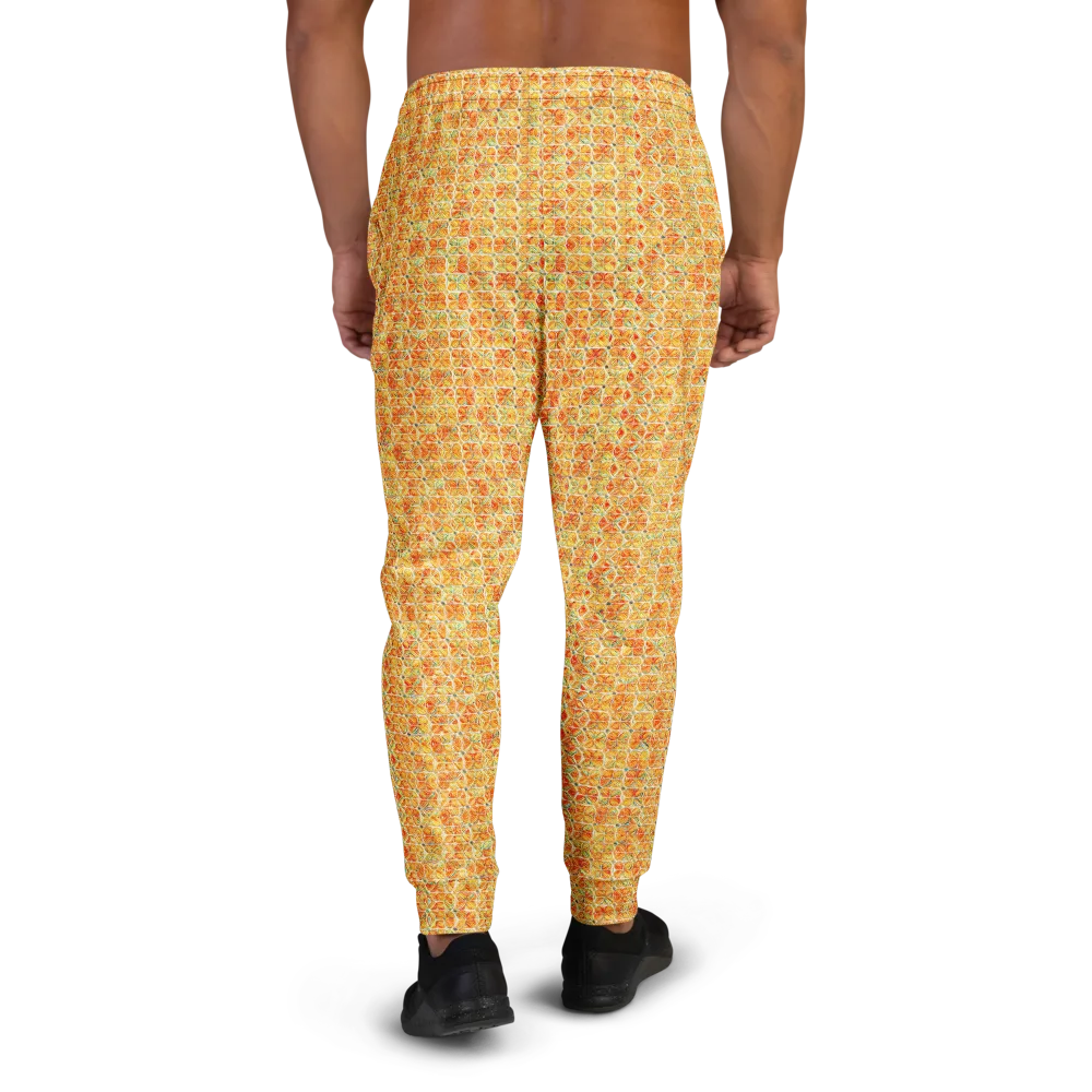 Citrus Mosaic on Men's Joggers — Back
