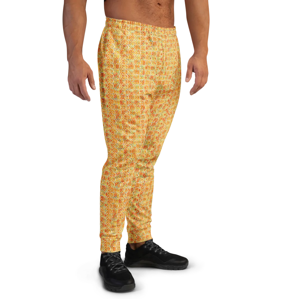 Citrus Mosaic on Men's Joggers — Right