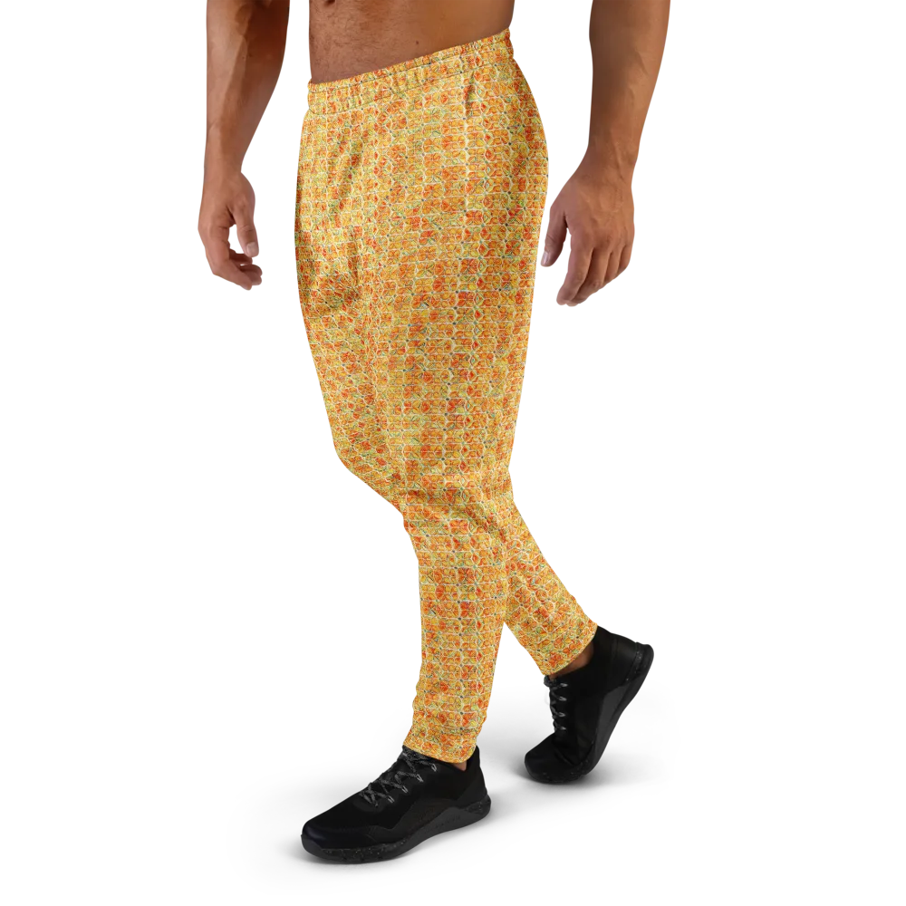 Citrus Mosaic on Men's Joggers — Left