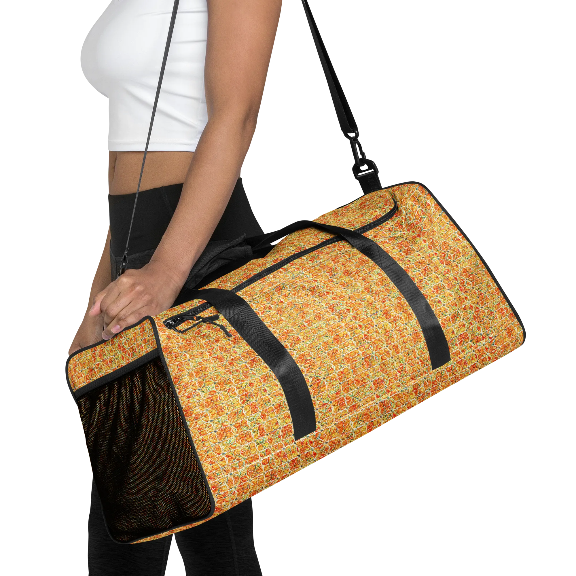 Citrus Mosaic on Duffle Bag — Front