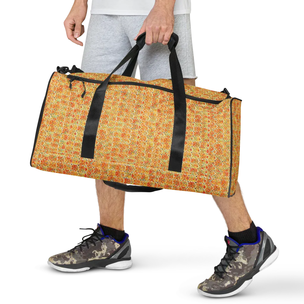 Citrus Mosaic on Duffle Bag — Front