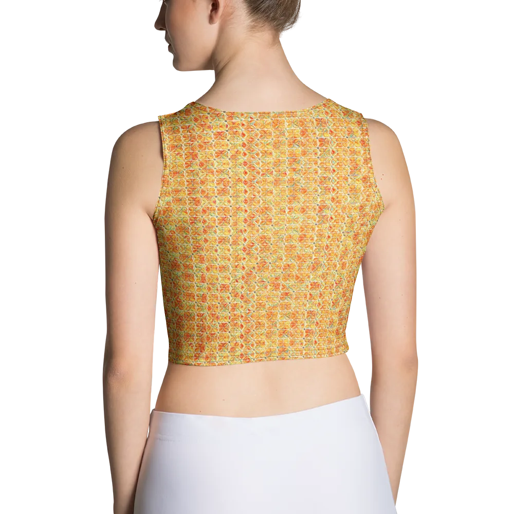 Citrus Mosaic on Crop Top — Back