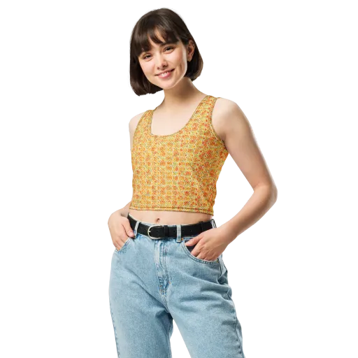 Citrus Mosaic on a Crop Top