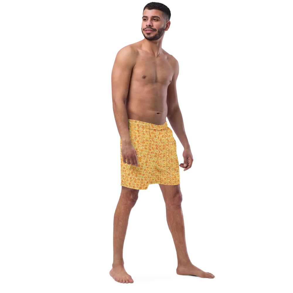 Citrus Mosaic on Swim Trunks — Right Front
