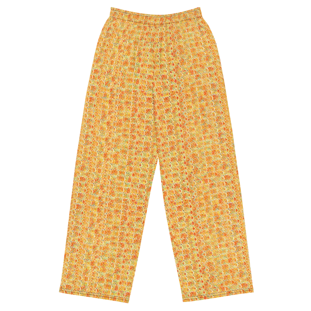 Citrus Mosaic on Wide-Leg Pants — Front