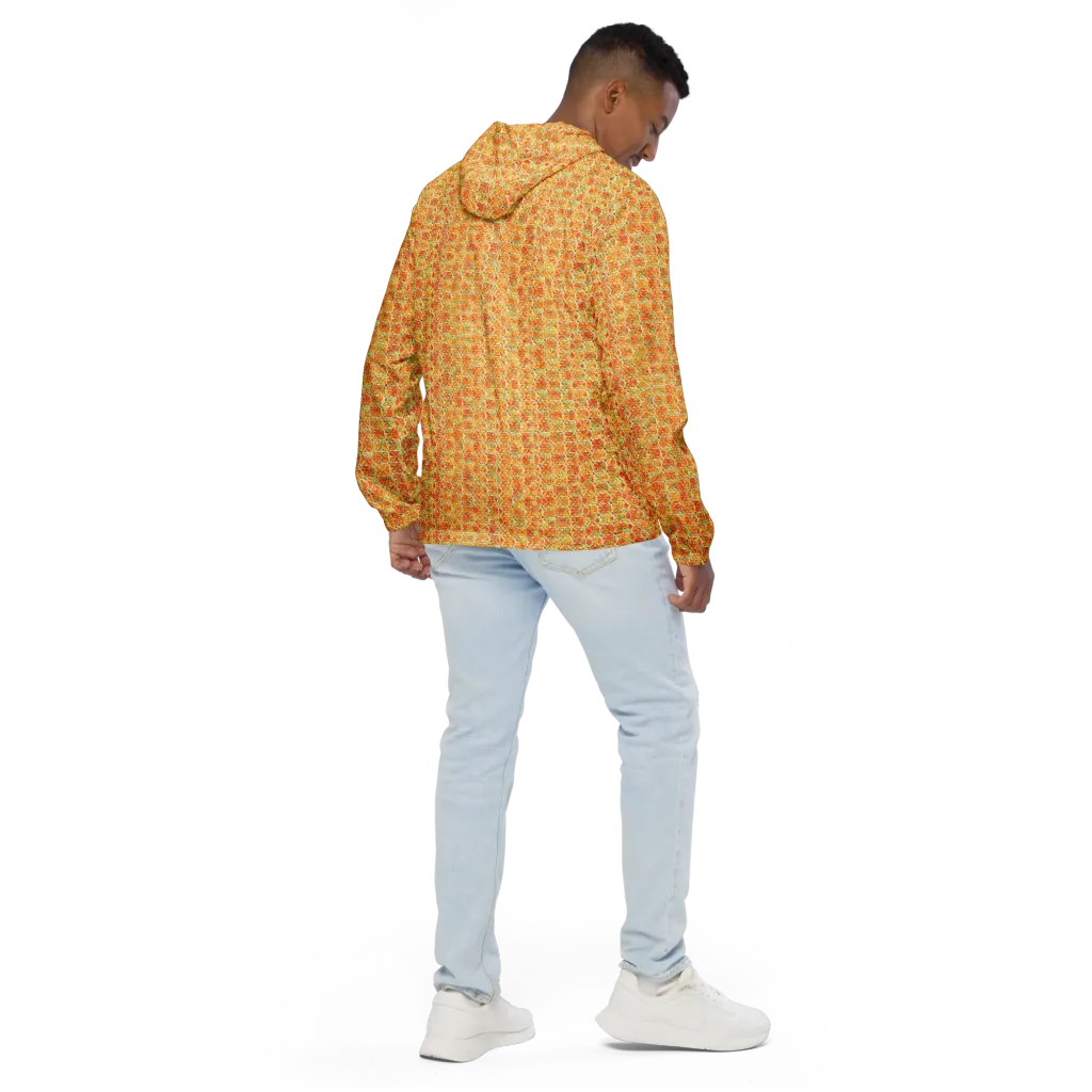Citrus Mosaic on Men's Windbreaker — Back