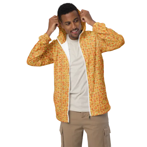 Citrus Mosaic on a Men's Windbreaker