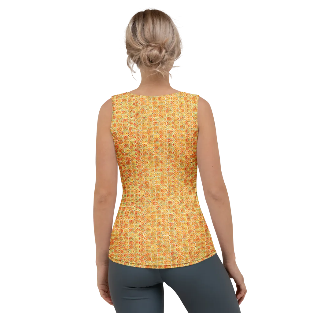 Citrus Mosaic on Women's Tank Top — Back