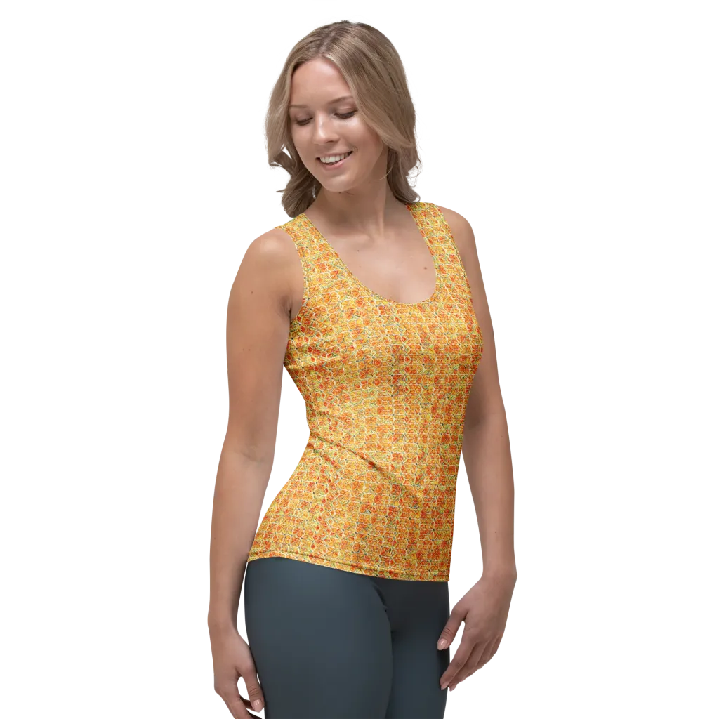Citrus Mosaic on Women's Tank Top — Right Front
