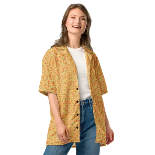 Citrus Mosaic on a Button Shirt