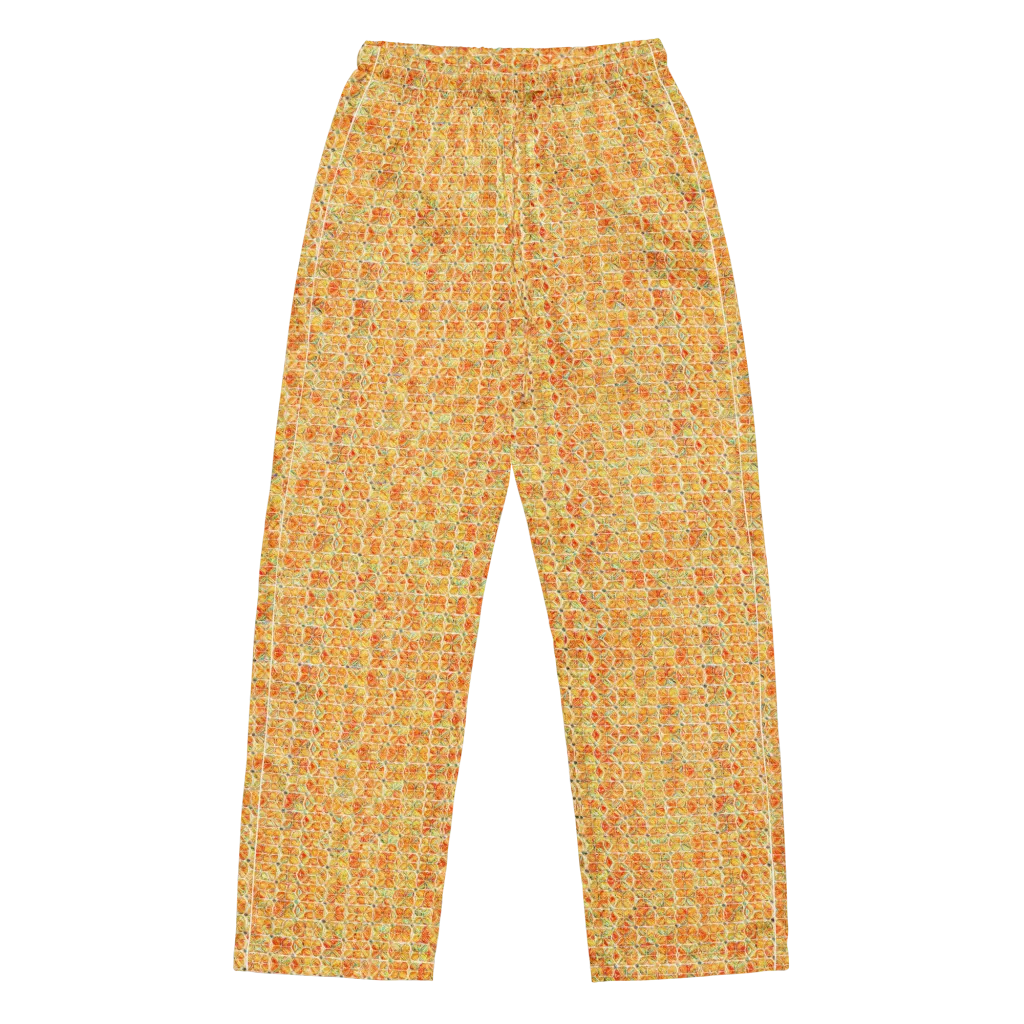 Citrus Mosaic on Women's Pajama Pants — Front