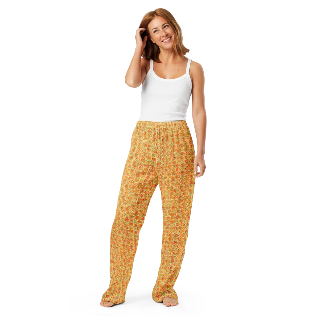 Citrus Mosaic on Women's Pajama Pants — Front