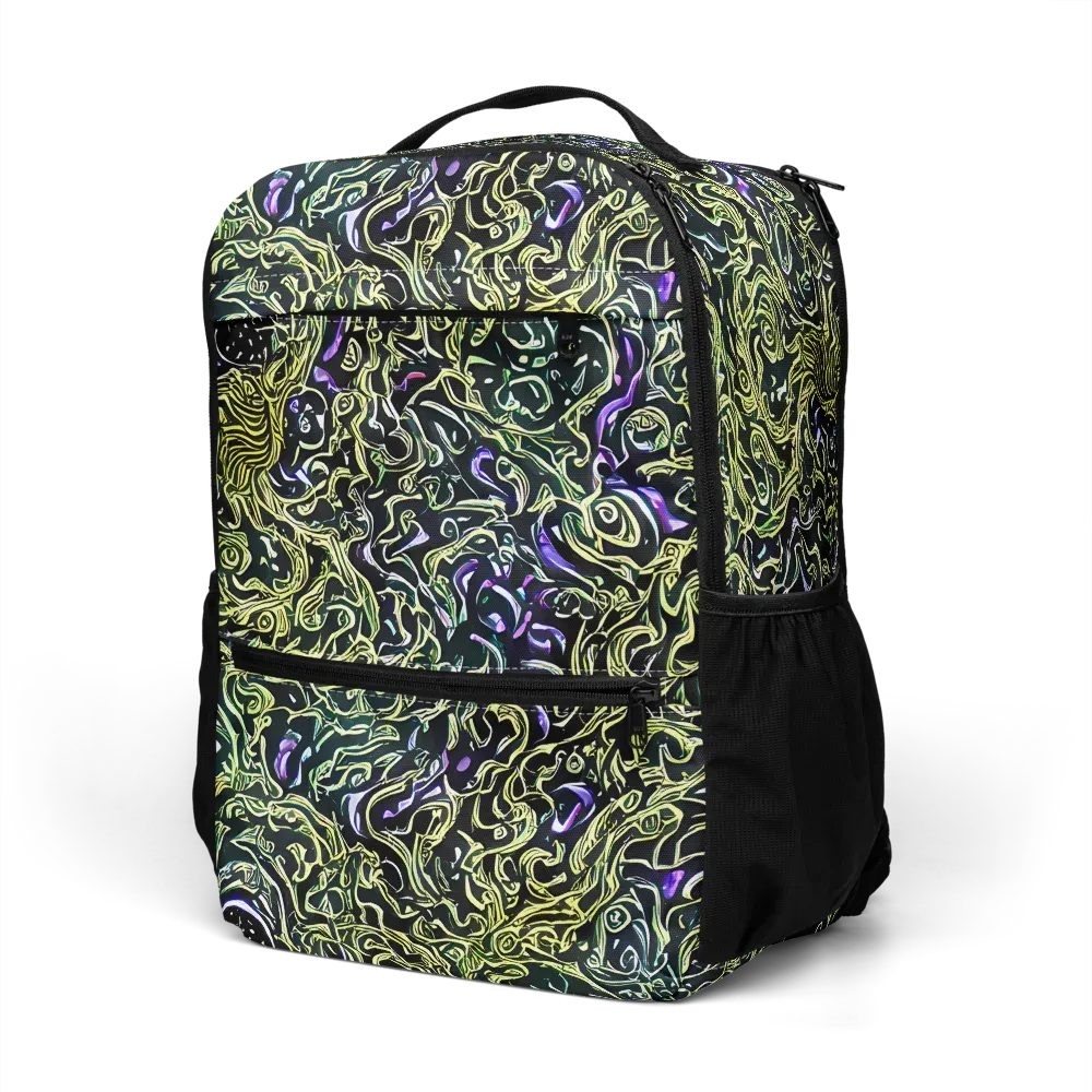 Lunar Labyrinth on Utility Backpack — Left Front